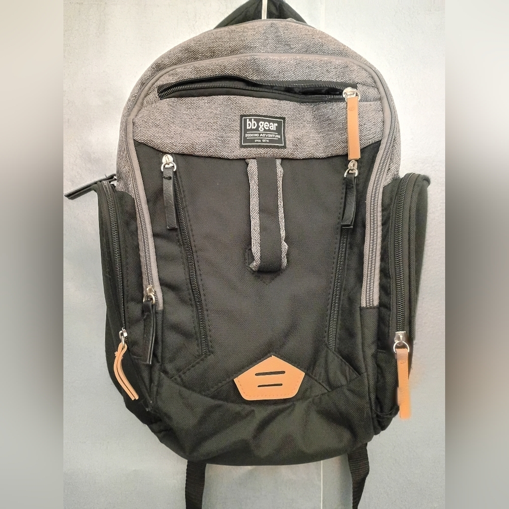 Black and Gray Baby Bag